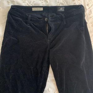 AG Black Stevie Ankle Corduroy Pants